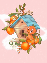 Image 2 of IN-STOCK - Orange Bird - Birdhouse