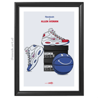 Image 2 of Sneaker Poster Reebok x Allen Iverson Question Mid “Double Cross”