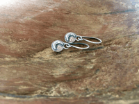 Image 3 of Sterling silver crescent moon earrings