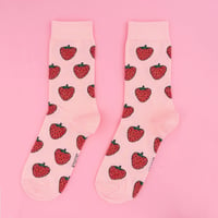 Image 1 of GLITTERY STRAWBERRY SOCKS