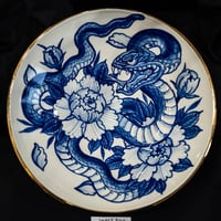 Image 1 of Snake and peonies bowl 