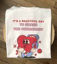 Image 5 of Tee-Shirt écru SMASH THE PATRIARCHY