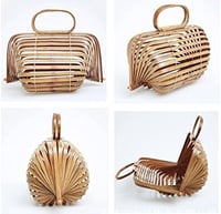 Image 2 of BAMBOO ACCORDION TOTE