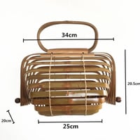 Image 4 of BAMBOO ACCORDION TOTE