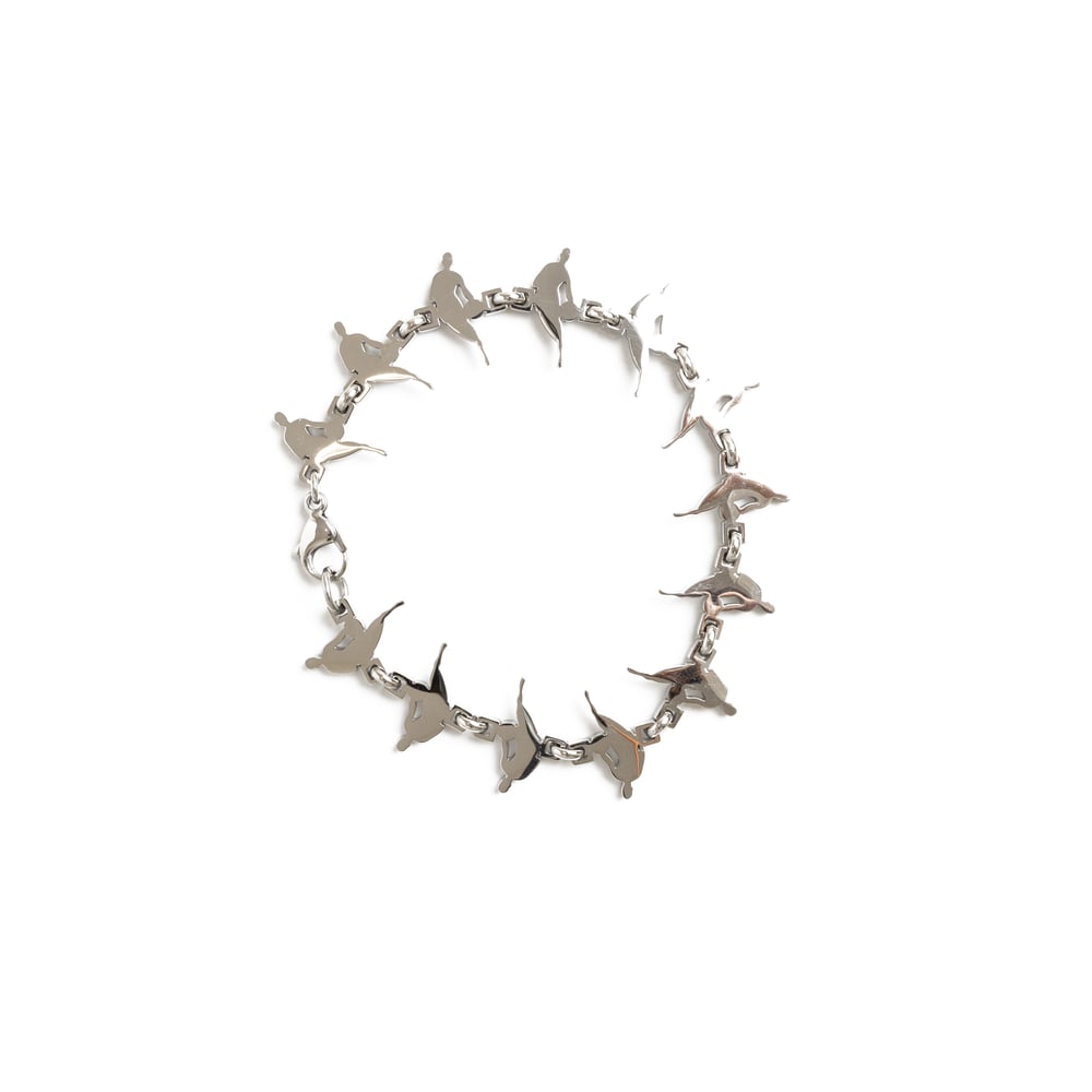 Image of PLAYOFFS WHITE GOLD PLATED BRACELET