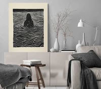 Image 3 of And All I Loved, I Loved Alone - Edgar Allan Poe Inspired Art Print - Edgar Allan Poe Poem "Alone" 