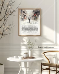 Image 3 of Anthony Bourdain Travel Quote Art Print - Eat at a local restaurant tonight - Travel Poster
