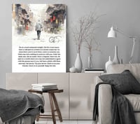 Image 2 of Anthony Bourdain Travel Quote Art Print - Eat at a local restaurant tonight - Travel Poster
