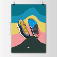 Image 1 of Sneaker Poster Air Max 1/97 x Sean Wotherspoon Hypebeast Print