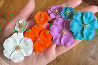Image 1 of Fancy Flower Dangles (sizes 00g-5/8)