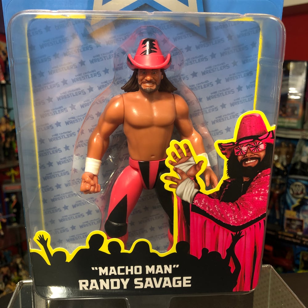 **GLASSES LOOSE** Bone Crushing Wrestlers Series 1 Macho Man Randy Savage Wrestling Figure