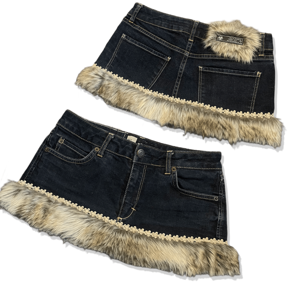 Image of 10. 1/1 FAUXFUR 302 MINISKIRT