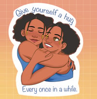 Image of Hug yourself sticker 