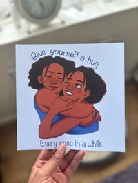 Image of Hug yourself print 