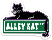 Alley Kat Street Sticker