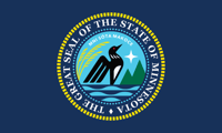 Image 1 of Minnesota State Seal Flag (14 styles)