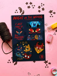 Image 1 of Night in the Woods Vinyl Sticker Set