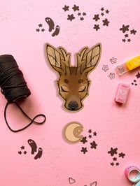 Deer and the Moon | Mini Vinyl Sticker Set