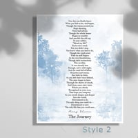 Image 2 of "The Journey" by Mary Oliver - Inspirational Art Print