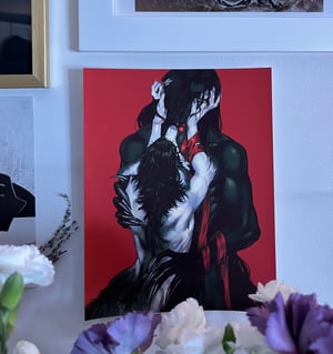 A kiss named Death - Art Print