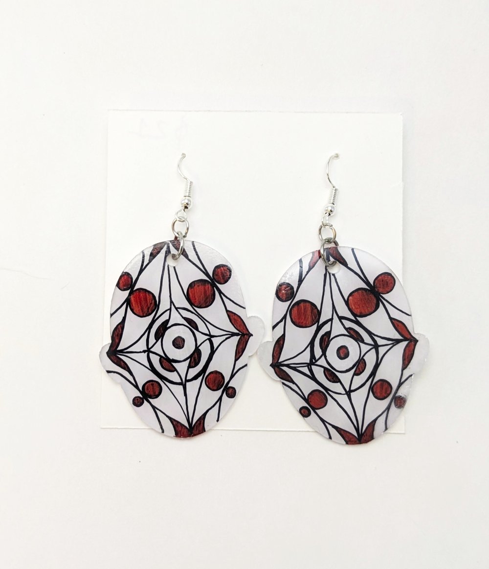 Image of Black Eyes Wide Open Earrings