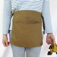 Image 5 of NEW! Gardeners Tool Belt Apron - Light Tan Canvas - Gift for Gardeners. No26:2