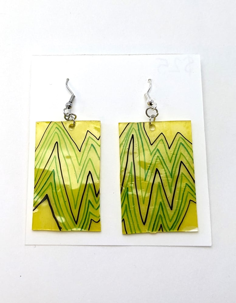 Image of Neon Shockwave Earrings