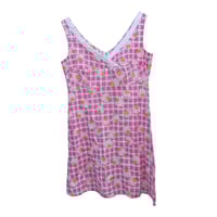 1970s Daisy Gingham Dress 