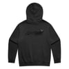 Dogfight Sparrow Embroidered Hooded Sweatshirt - Faded Black