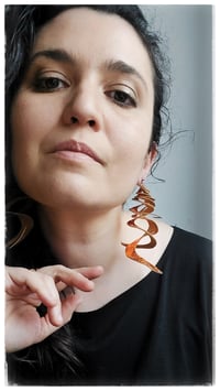 Image 3 of CURLS earrings - Rame