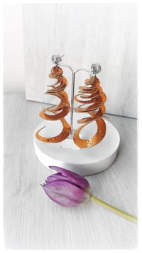 Image 6 of CURLS earrings - Rame