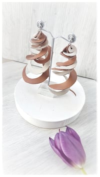Image 5 of CURLS earrings - SabbiaCappuccino