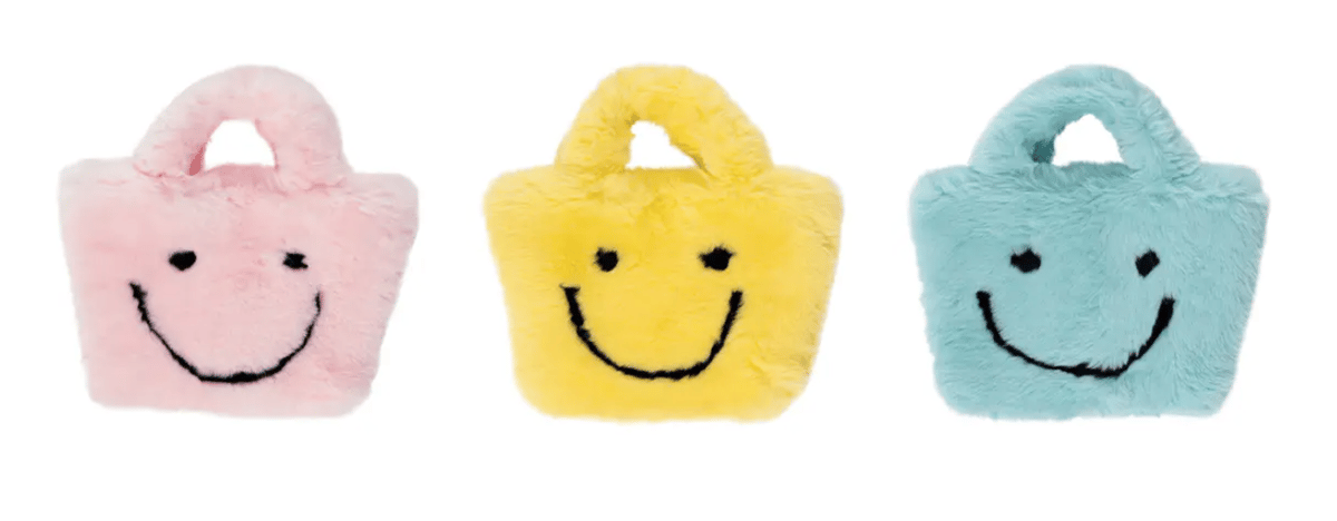 Image of Faux Fur Smiley Bags!