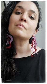 Image 5 of CURLS earrings - RosaAranciata