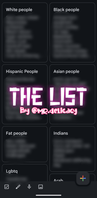 THE LIST