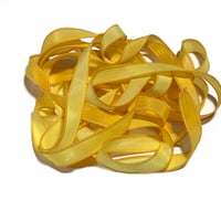 Image 2 of 1PC.  SUNFLOWERS 42" hand dyed wrist wrap bracelet silk ribbon by COLOR KISSED SILK