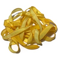 Image 3 of 1PC.  SUNFLOWERS 42" hand dyed wrist wrap bracelet silk ribbon by COLOR KISSED SILK