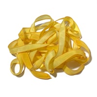Image 4 of 1PC.  SUNFLOWERS 42" hand dyed wrist wrap bracelet silk ribbon by COLOR KISSED SILK