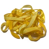 Image 6 of 1PC.  SUNFLOWERS 42" hand dyed wrist wrap bracelet silk ribbon by COLOR KISSED SILK