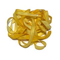 Image 8 of 1PC.  SUNFLOWERS 42" hand dyed wrist wrap bracelet silk ribbon by COLOR KISSED SILK