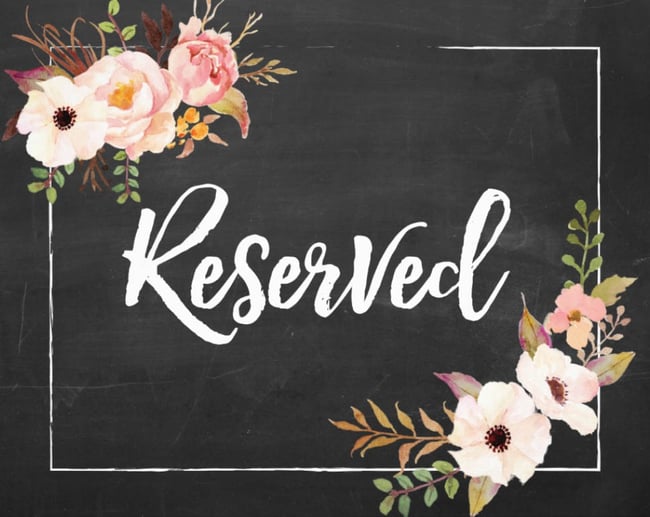 Reserved Order for Bette