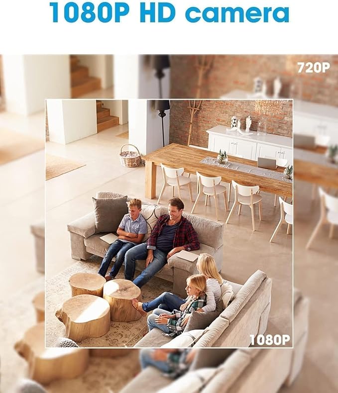 24/7 Surveillance: Indoor/Outdoor Mini Camera with Night Vision