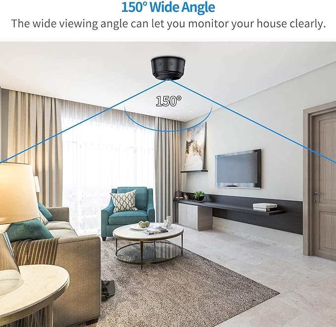24/7 Surveillance: Indoor/Outdoor Mini Camera with Night Vision