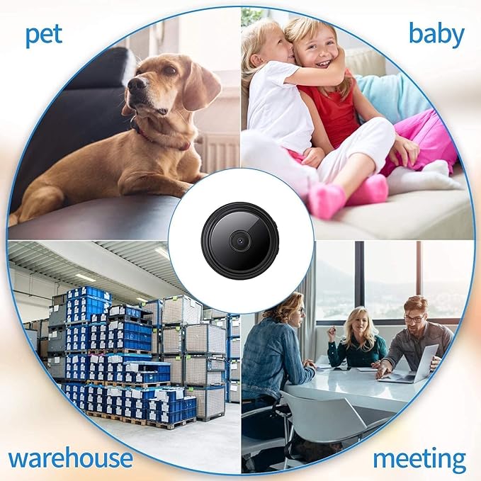 24/7 Surveillance: Indoor/Outdoor Mini Camera with Night Vision
