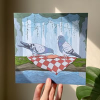 Image 1 of Pigeon Picnic Print