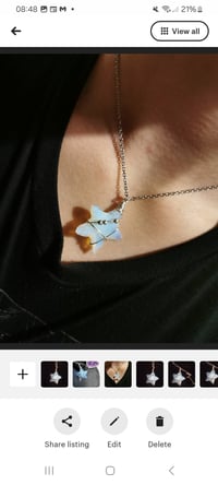Image 2 of Opalite Star stone pendant