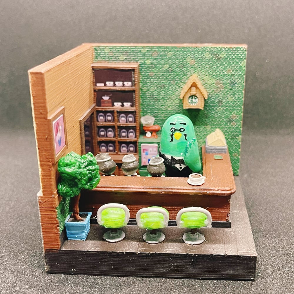 Image of The Roost Cafe Miniature Isometric Room