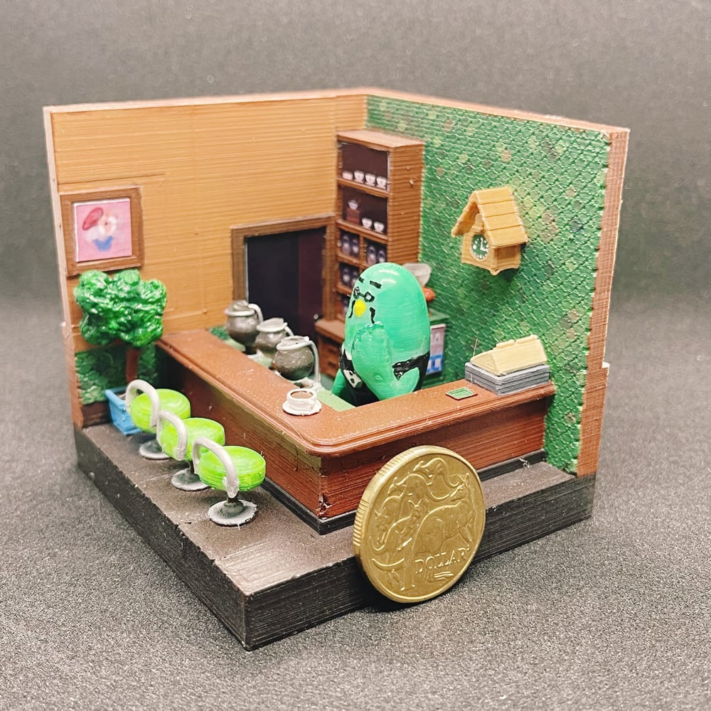 Image of The Roost Cafe Miniature Isometric Room