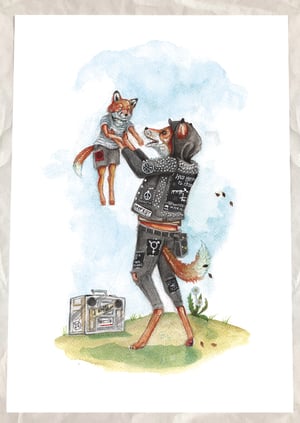 Image of "punk parents" giclee print 