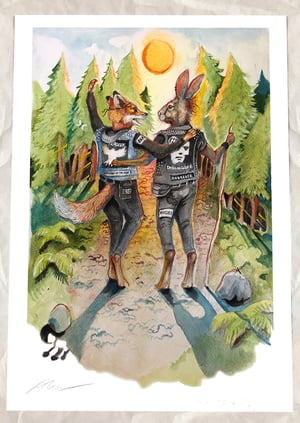 Image of "friendship is punk" giclee print 